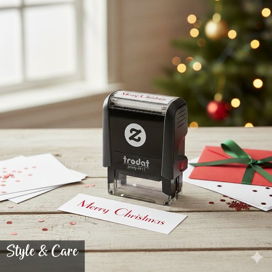 Classic Seasonal Emblem Created for Zelfinktende Stempel