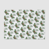 Classic Seasonal Pinecones Prettige feestdagen Wis Tissuepapier (Voorkant)