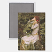 Classic Shakespeare Ophelia Pond Lily Fine Art Magneet (Voorkant / Achterkant)