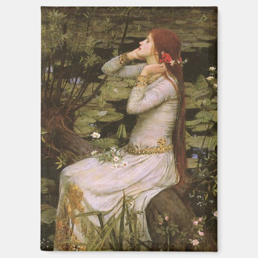 Classic Shakespeare Ophelia Pond Lily Fine Art Magneet (Voorkant)