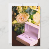 Classic Silhouette Couple Wedding Invitation | Ele Kaart (Achterkant)