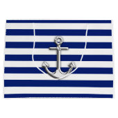 Classic Silver Anchor Groot Cadeauzakje (Voorkant)