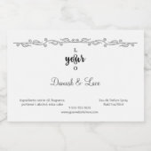 Classic Silver Border Luxury Perfume Likeurfles Etiket (Enkel label)