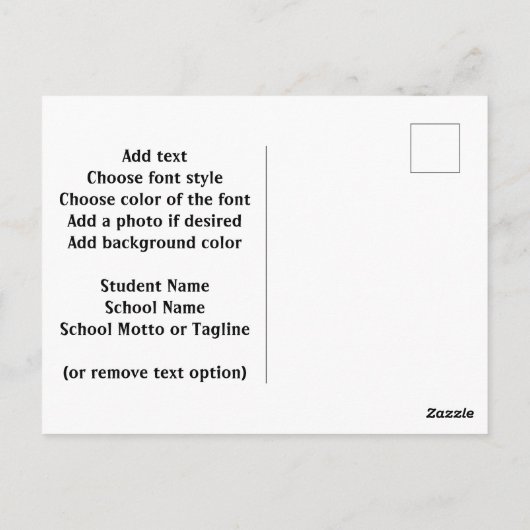 Classic Silver Class of 2026 Graduation Briefkaart (Achterkant)