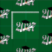 Classic Silver Class of 2027 Graduation Stof (Delen)