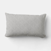 Classic Silver Damask 25th Wedding Jubileum Kussen (Achterkant)