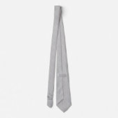 Classic Silver Damask 25th Wedding Jubileum Stropdas (Achterkant)