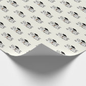 Classic Silver Klasse van 2025 Afstuderen Cadeaupapier (Hoek)