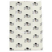 Classic Silver Klasse van 2025 Afstuderen Medium Cadeauzakje (Voorkant)