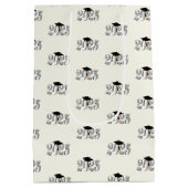 Classic Silver Klasse van 2025 Afstuderen Medium Cadeauzakje (Achterkant)