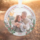 Classic Silver Lijst Foto 1 Kerstmis samen Ornament