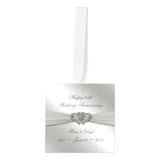 Classic Silver Wedding Jubileum Decoratie (Voorkant)