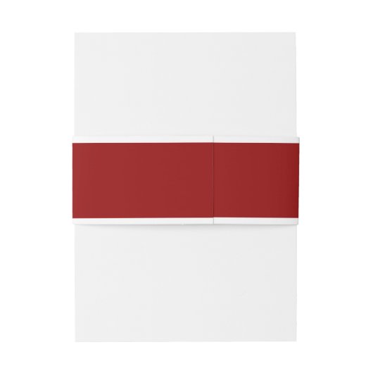 Classic Simple Elegant Red Wedding Uitnodigingen Wikkel (Achterkant Voorbeeld)