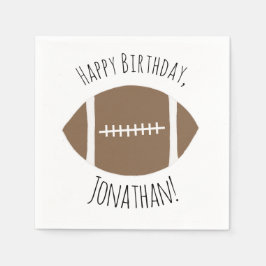 Classic Simple Football Happy Birthday Servet