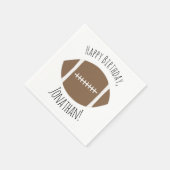 Classic Simple Football Happy Birthday Servet (Hoek)