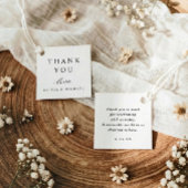 Classic Simple Minimalist Wedding Thank You Bedankjes Labels