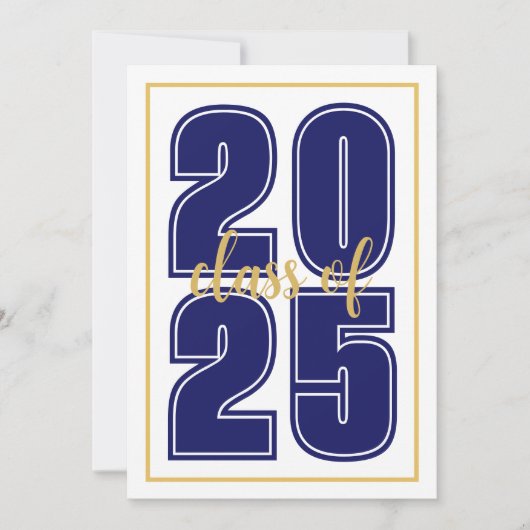 Classic Simple Script Afstuderen Foto Afstuderen Aankondiging (Voorkant)