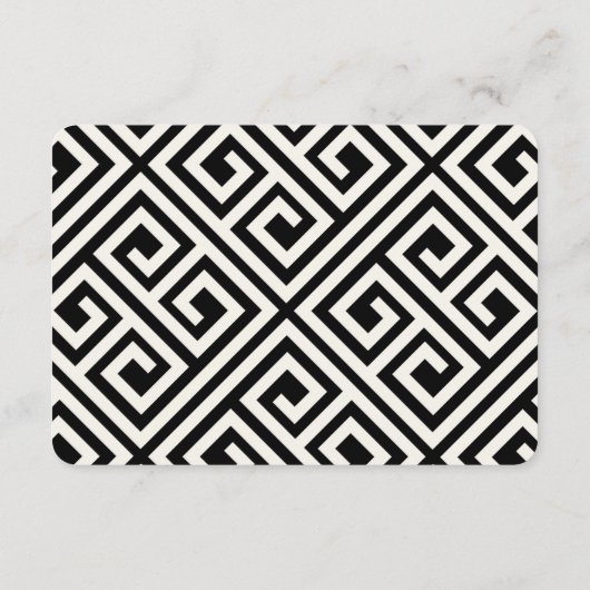 Classic Simple Script Modern Chic Wedding Details Informatiekaartje (Achterkant)