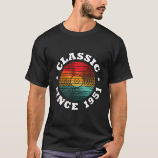 Classic sinds 1951 Retro Vinyl Record  Birt T-shirt