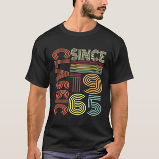 Classic Sinds 1965 Retro Style Verjaardag Gr T-shirt