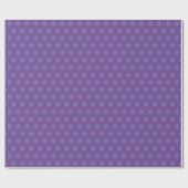Classic Sjabloon Blauw Paarse Polka stippen Cadeaupapier (Vlak)