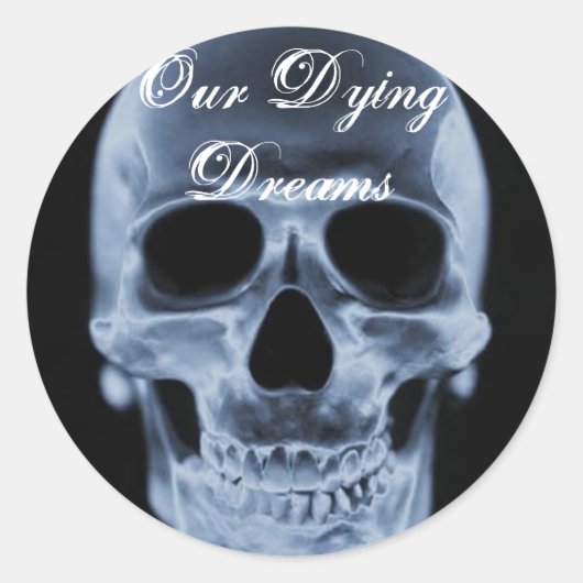 Classic Skull Logo Sticker (Voorkant)