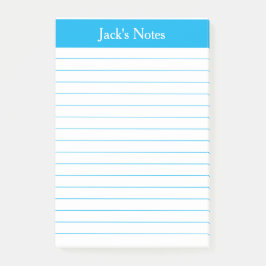 Classic Sky Blue-led, persoonlijk Post-it® Notes