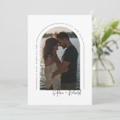 Classic Sla de datum op met foto- en QR-code Kaart (Staand voorkant)