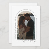 Classic Sla de datum op met foto- en QR-code Kaart (Voorkant / Achterkant)