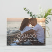 Classic & slaan de datumkaart op save the date (Staand voorkant)