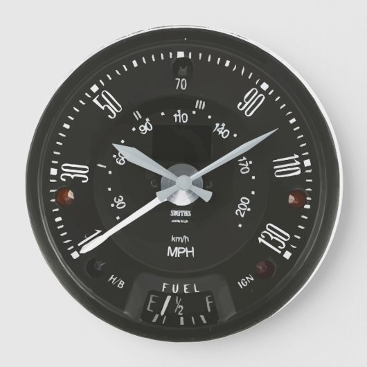 Classic Smiths Speedo Clock Grote Klok (Voorkant)