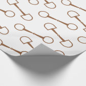 Classic Snaffle Bit Wrapping Paper Cadeaupapier (Hoek)