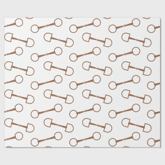 Classic Snaffle Bit Wrapping Paper Cadeaupapier (Vlak)