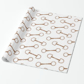Classic Snaffle Bit Wrapping Paper Cadeaupapier (Uitgerold)