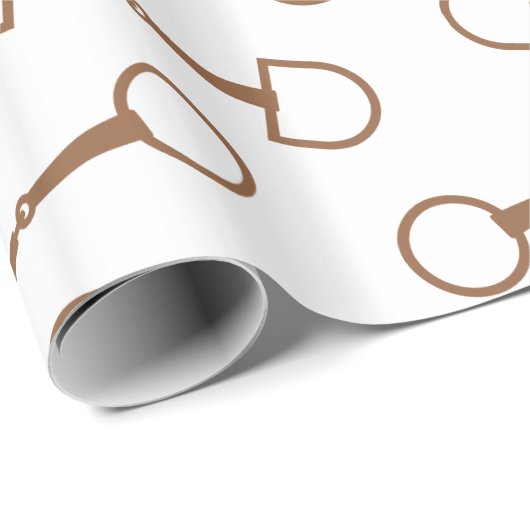 Classic Snaffle Bit Wrapping Paper Cadeaupapier (Rol Hoek)