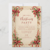 Classic Snoep gestreepte vakantie Kaart (Voorkant)