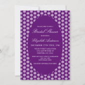 Classic Snowflake Winter Jewel Tone Vrijgezellenfe Kaart (Voorkant)