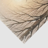 Classic Snowman in Winter | Vintage Christmas Tissuepapier (Detail)