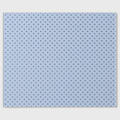 Classic Soft Blue Polka Dot  Wrapping Paper Roll Cadeaupapier (Vlak)