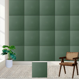 Classic Solid Forest Green Keramische Tegel Tegeltje