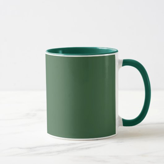 Classic Solid Hunter Green Mug for Everyday Use Mok (Rechts)