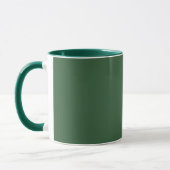 Classic Solid Hunter Green Mug for Everyday Use Mok (Links)