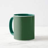 Classic Solid Hunter Green Mug for Everyday Use Mok (Voorkant links)