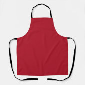 Classic Solid Wine Red Schort voor stijlvol koken (Voorkant)