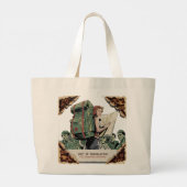 Classic Solo Travel Canvas tas | Vet  ontwerp (Achterkant)