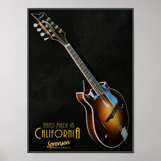 Classic Sorensen Sprite Two-Point mandolin poster (Voorkant)