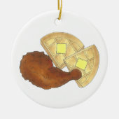Classic Soul Food Fried Chicken and Waffles Diner Keramisch Ornament (Voorkant)