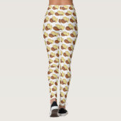 Classic Soul Food Fried Chicken and Waffles Diner Leggings (Achterkant)
