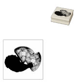 Classic Soul Food Fried Chicken and Waffles Diner Rubberstempel (Gestempeld)