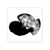 Classic Soul Food Fried Chicken and Waffles Diner Rubberstempel (Afrduk)